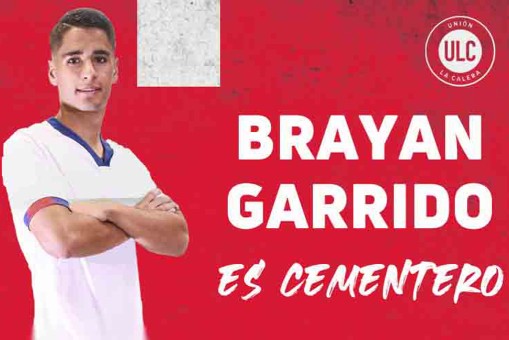 Brayan Garrido firmó en Unión La Calera